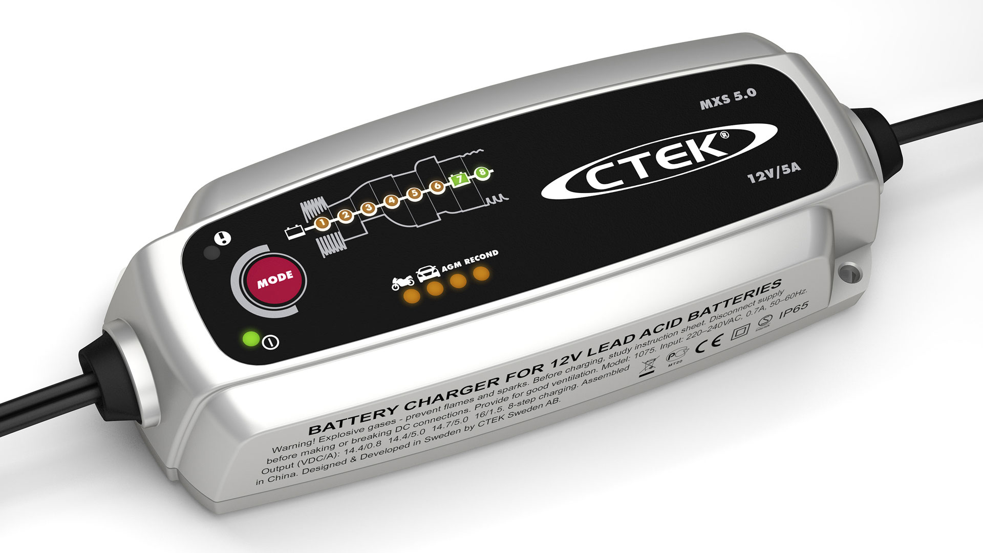 CTEK XC 0.8 CARICABATTERIA CHARGER 6v 0,8a xc800 PER MOTO NUOVO 